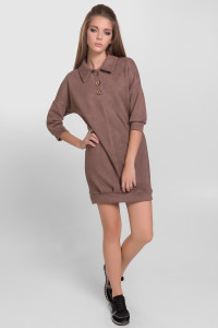 Платье 5368 Темно-бежевый Темно-бежевый