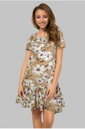 Платье 5420 Коричневый Коричневый