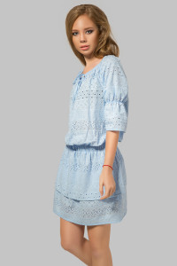 Платье 5443 Голубой Голубой