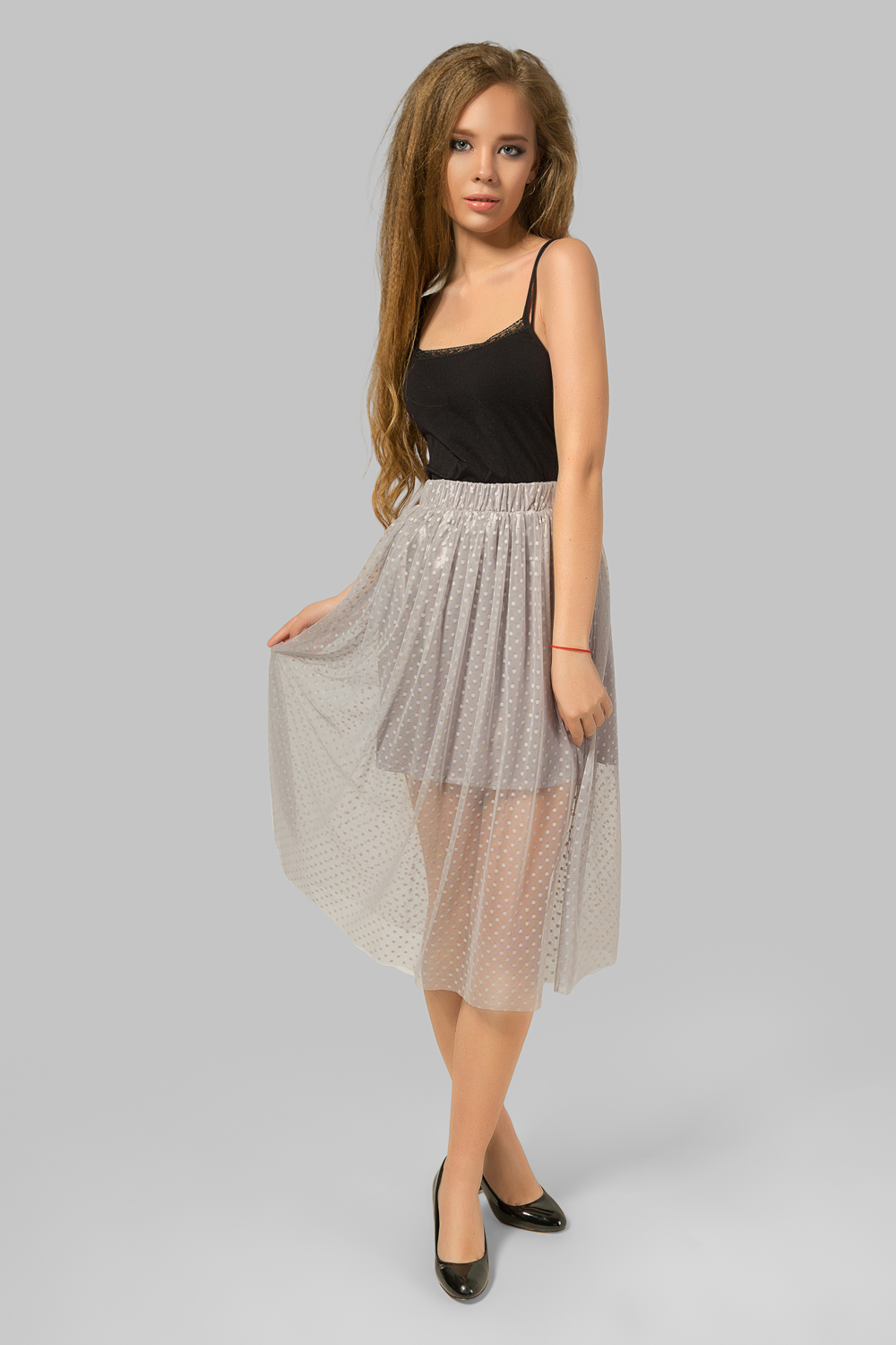 Юбка 5449 Светло-серый Светло-серый