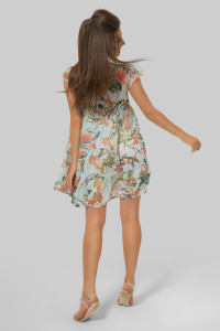 Платье 5453 Голубой Голубой