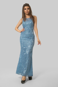 Платье 5467 Серо-голубой Серо-голубой