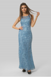 Платье 5467 Серо-голубой Серо-голубой