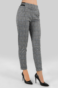 Blue sports trousers made of tiara fabric with Blue Голубой