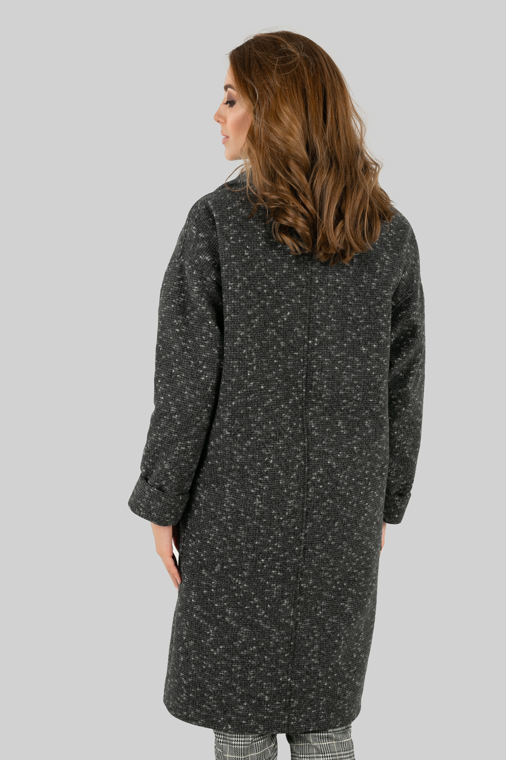 Пальто 5540 Темно-серый