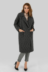 Пальто 5540 Темно-серый