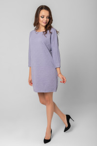 Solid lavender dress with batwing sleeves Lavender Лаванда