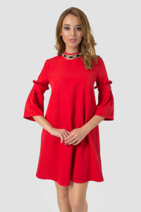 Red short A Red dress for everyday looks Красный