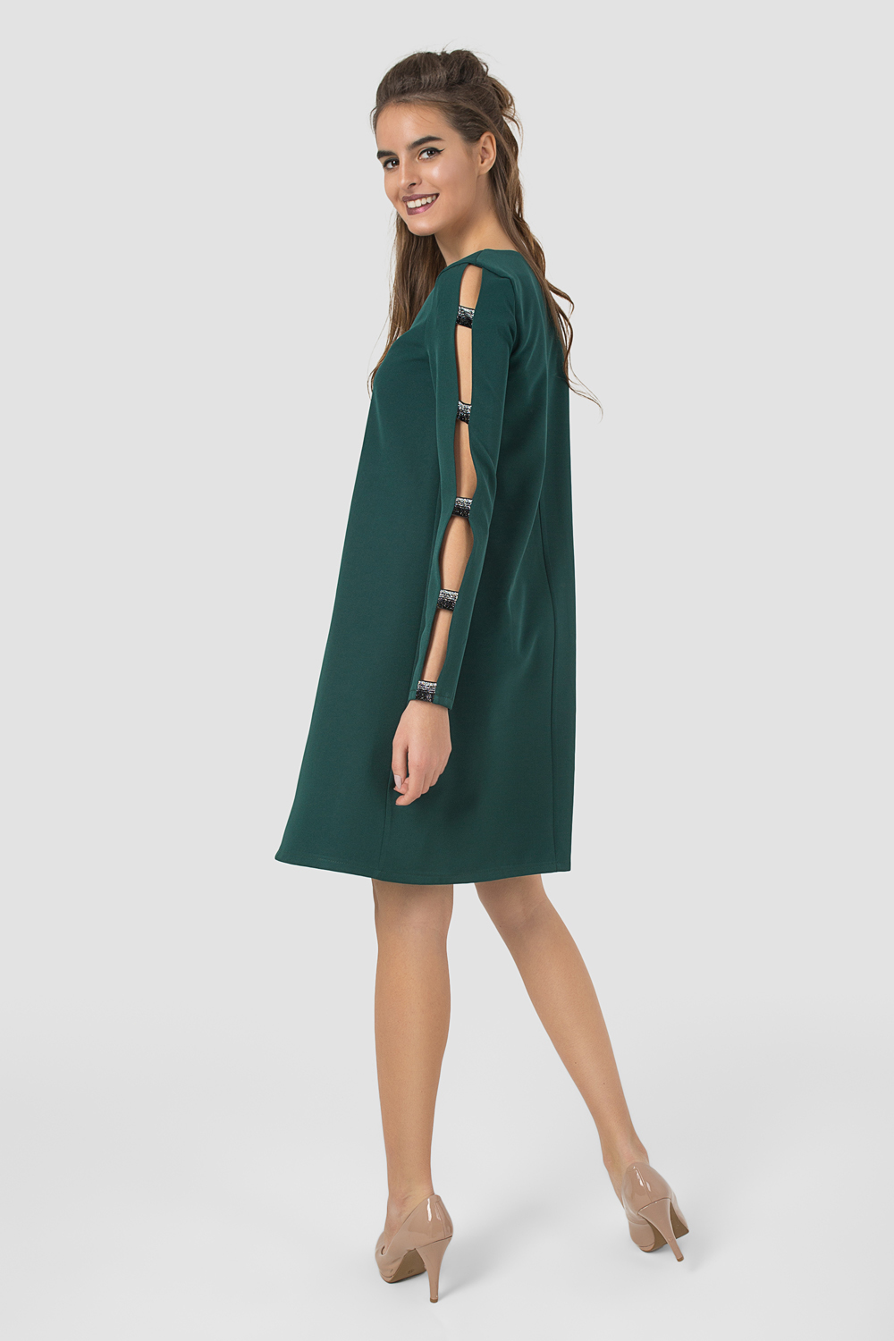 Платье 5553 Темно-зеленый