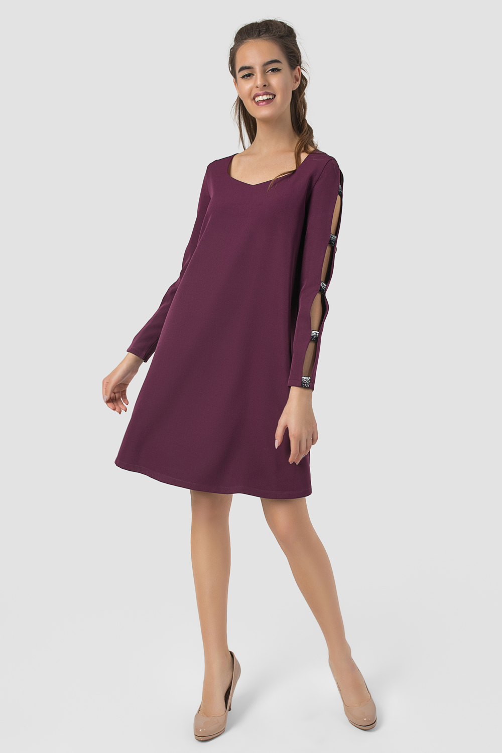 Платье 5553 Баклажан