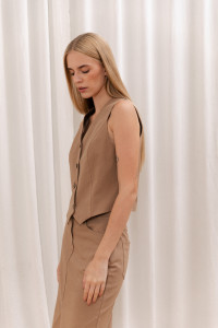 Жилет 6515 Бежевый