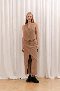 Жилет 6515 Бежевый