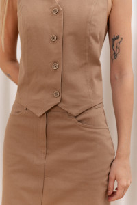 Жилет 6515 Бежевый