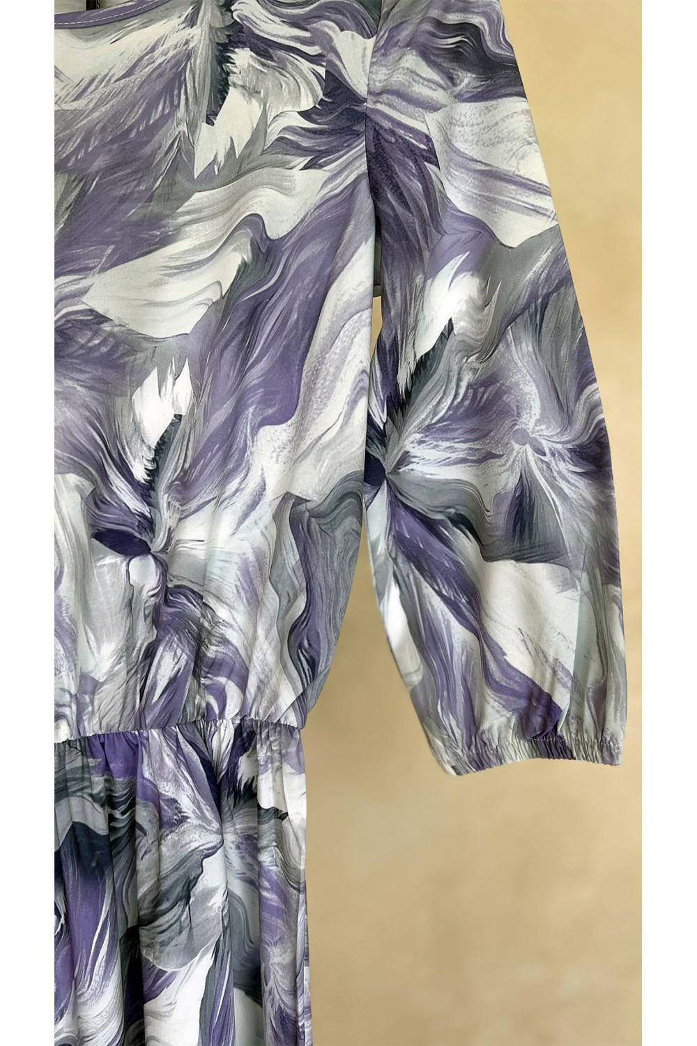 Платье 5447 Сирень-цветы Сирень