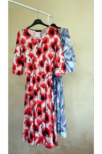 Платье 5447 Сирень-цветы Сирень