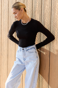 Лонгслив 6702 Черный