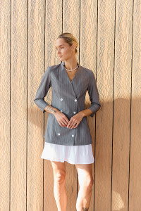 Платье 6703 Серый