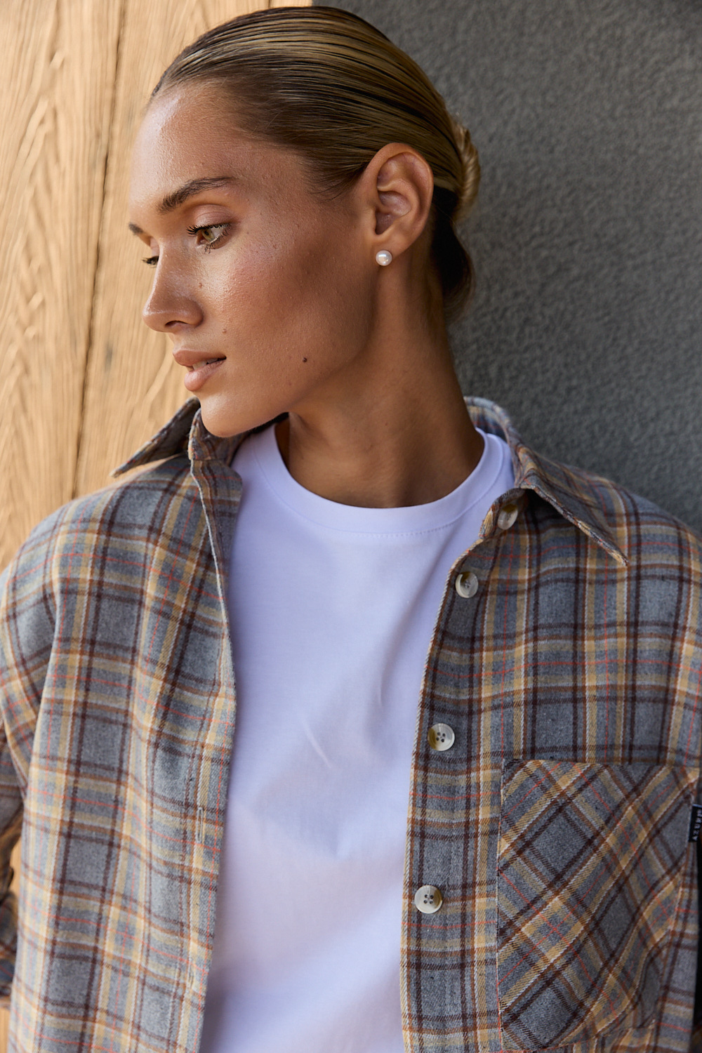 Рубашка 6712 Серый