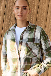 Рубашка 6713 Зеленый