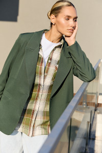 Рубашка 6713 Зеленый