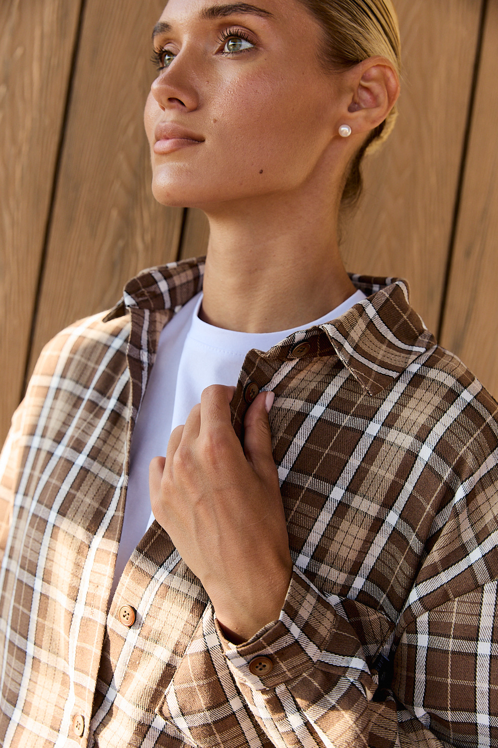 Рубашка 6713 Коричневый