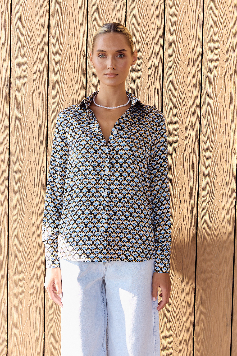 Рубашка 6721 Синий