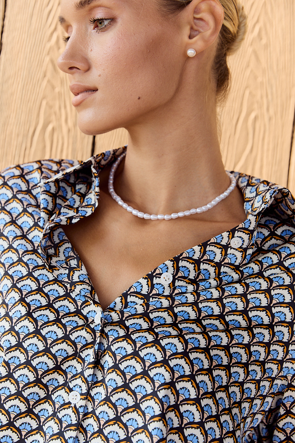 Рубашка 6721 Синий