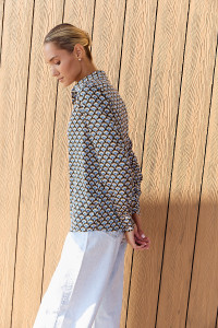 Рубашка 6721 Синий