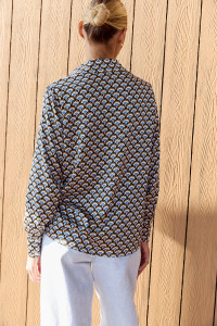 Рубашка 6721 Синий