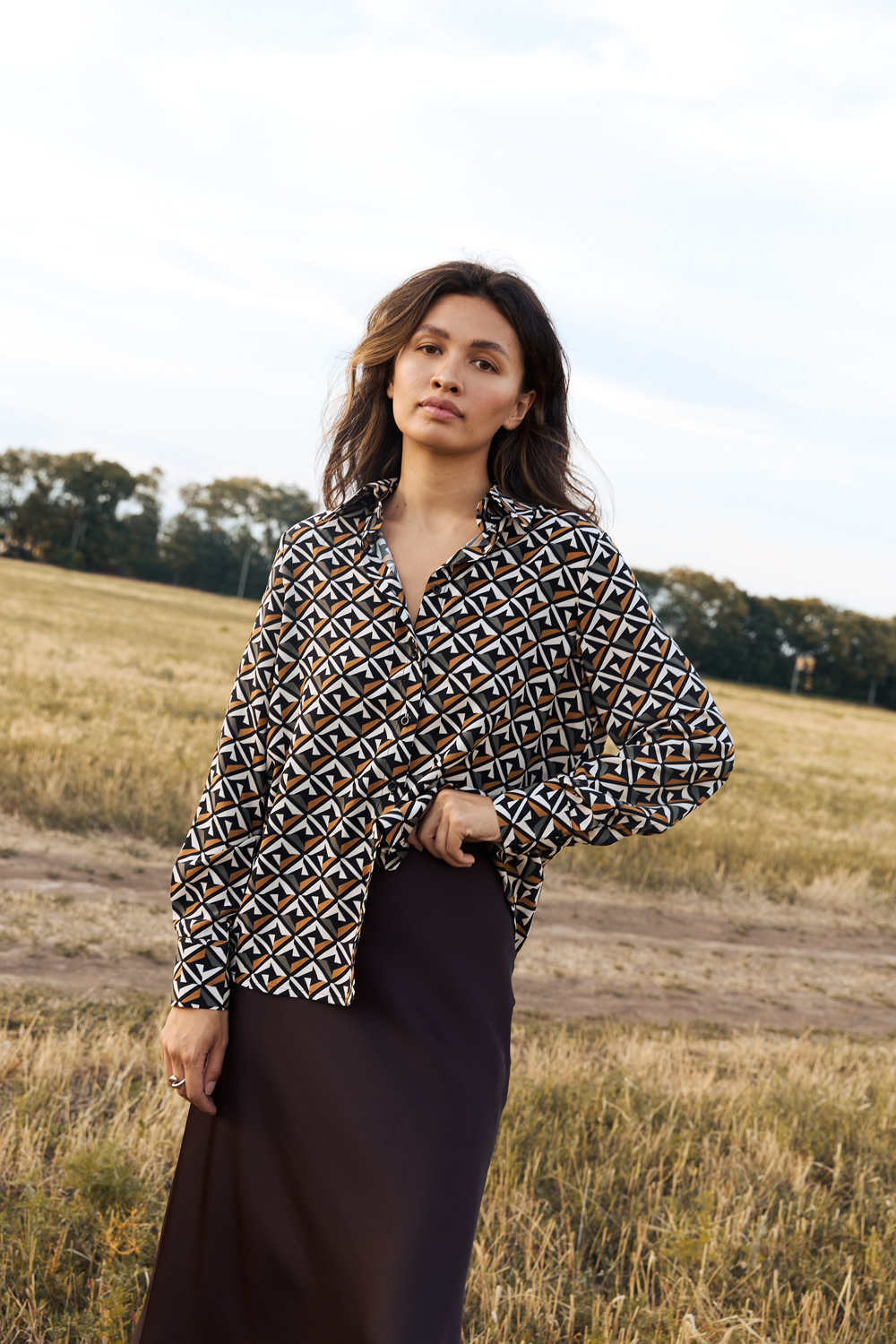 Рубашка 6707 Карамель