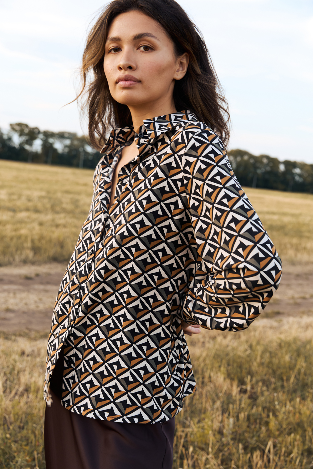 Рубашка 6707 Карамель