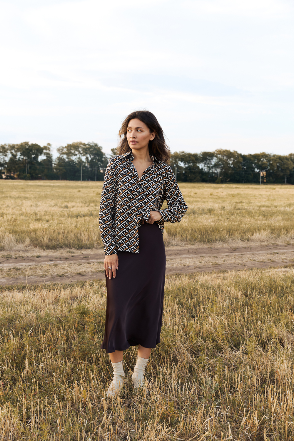 Рубашка 6707 Карамель