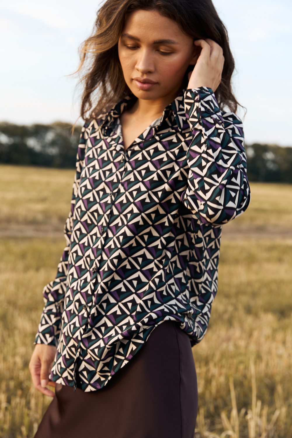 Рубашка 6707 Фиолетовый