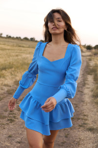 Платье 6710 Голубой