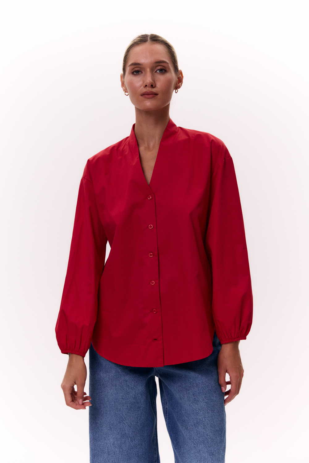 Рубашка 6706 Бордовый