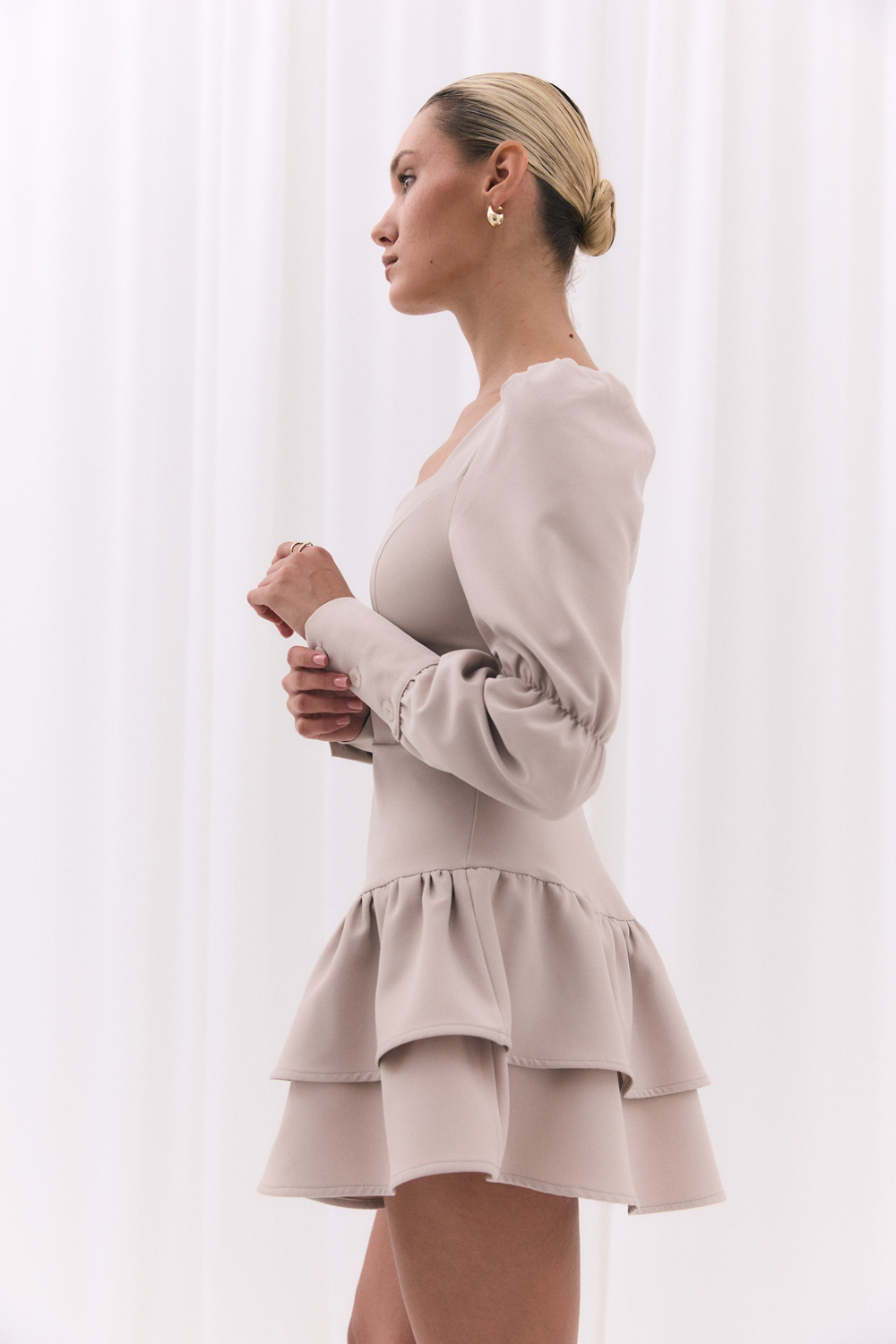 Платье 6710 Бежевый