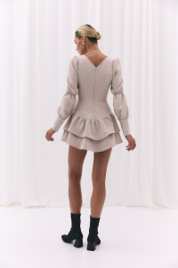 Платье 6710 Бежевый