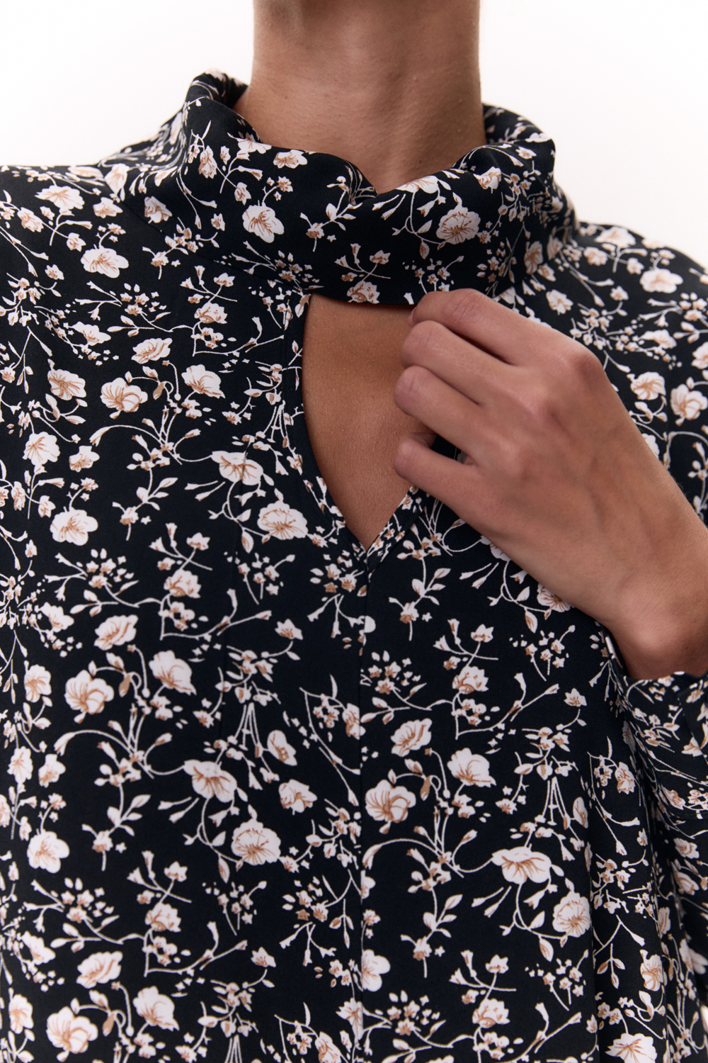 Платье 6720 Черный-белый