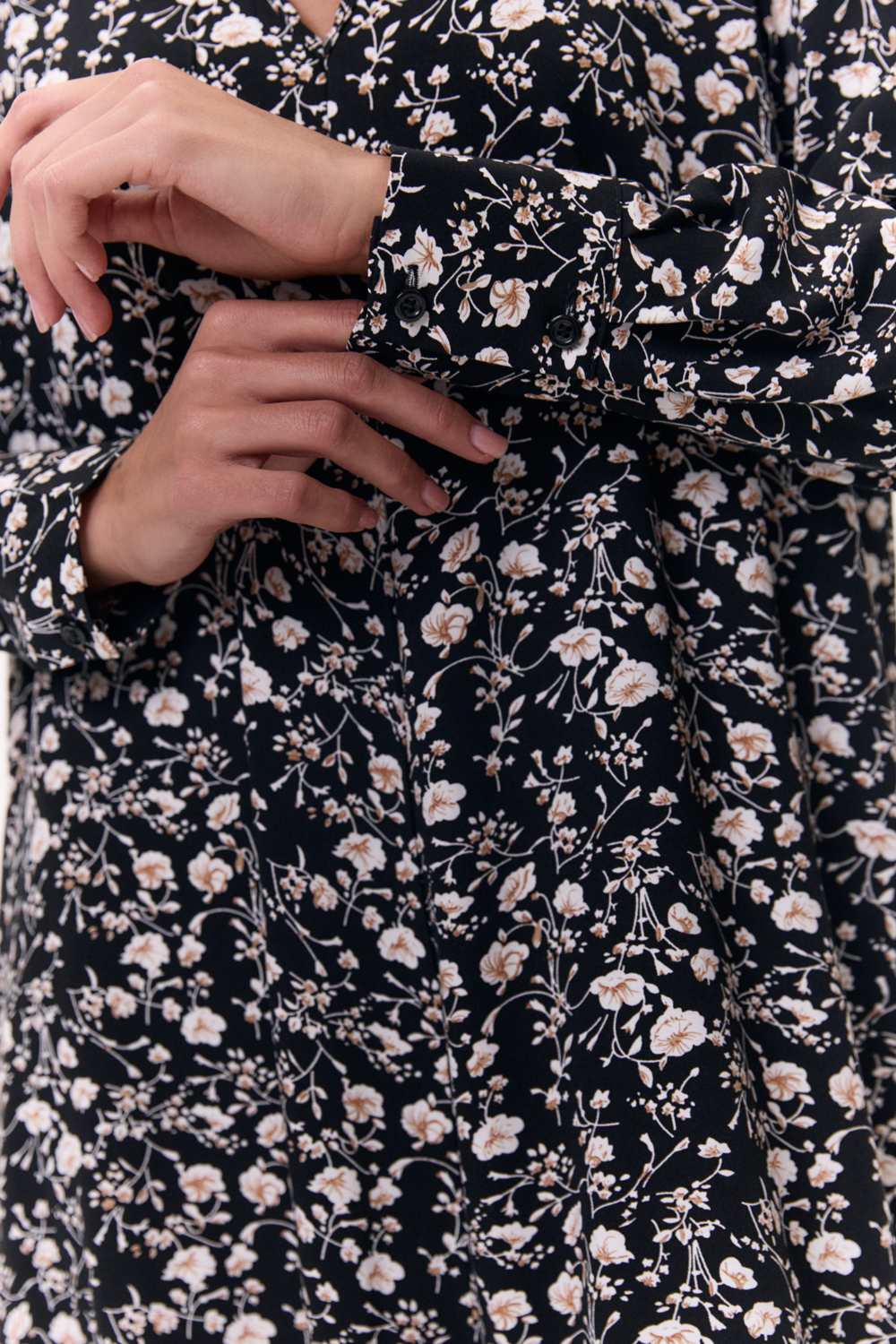 Платье 6720 Черный-белый