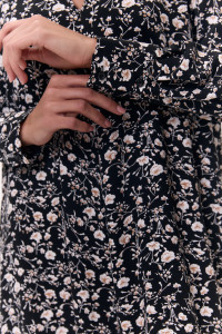 Платье 6720 Черный-белый