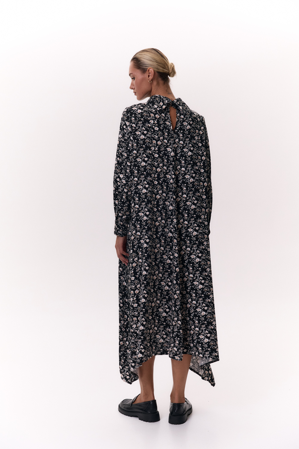 Платье 6720 Черный-белый