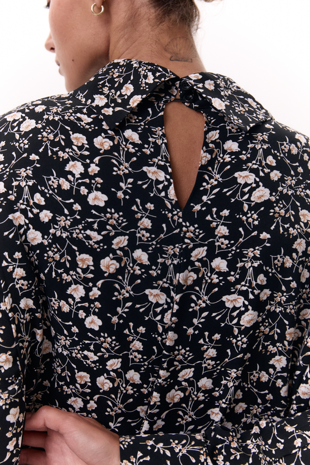 Платье 6720 Черный-белый