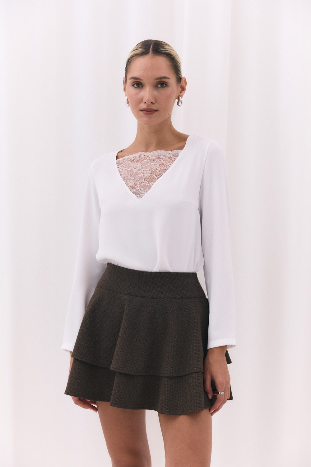 Блуза 6722 Молочный