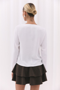 Блуза 6722 Молочный