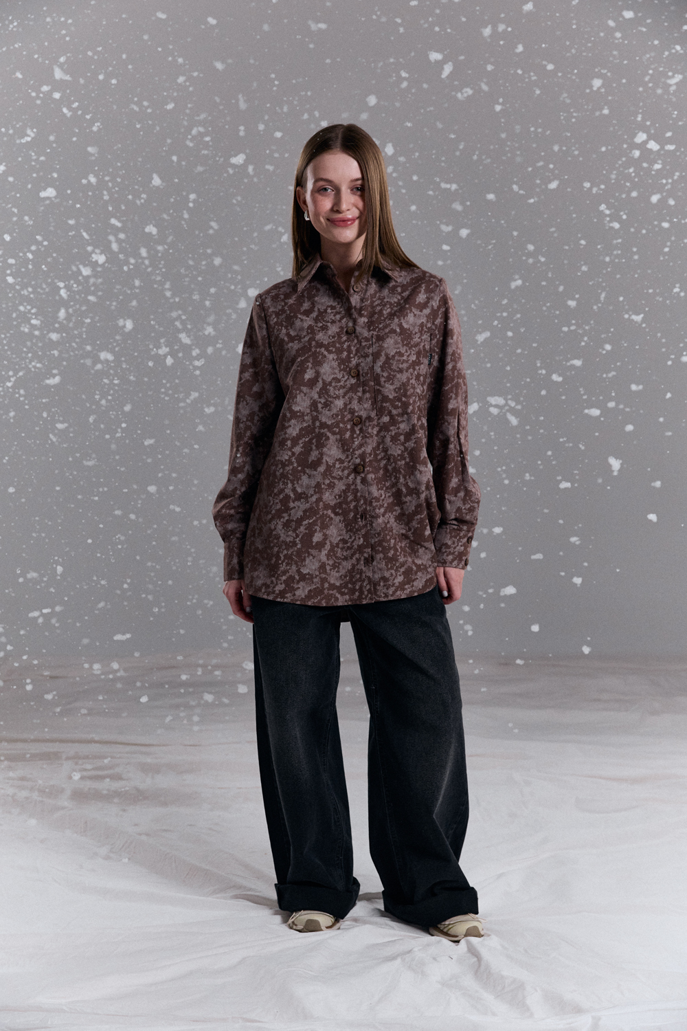 Рубашка 6744 Коричневый