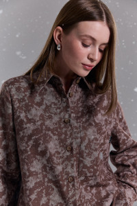 Рубашка 6744 Коричневый