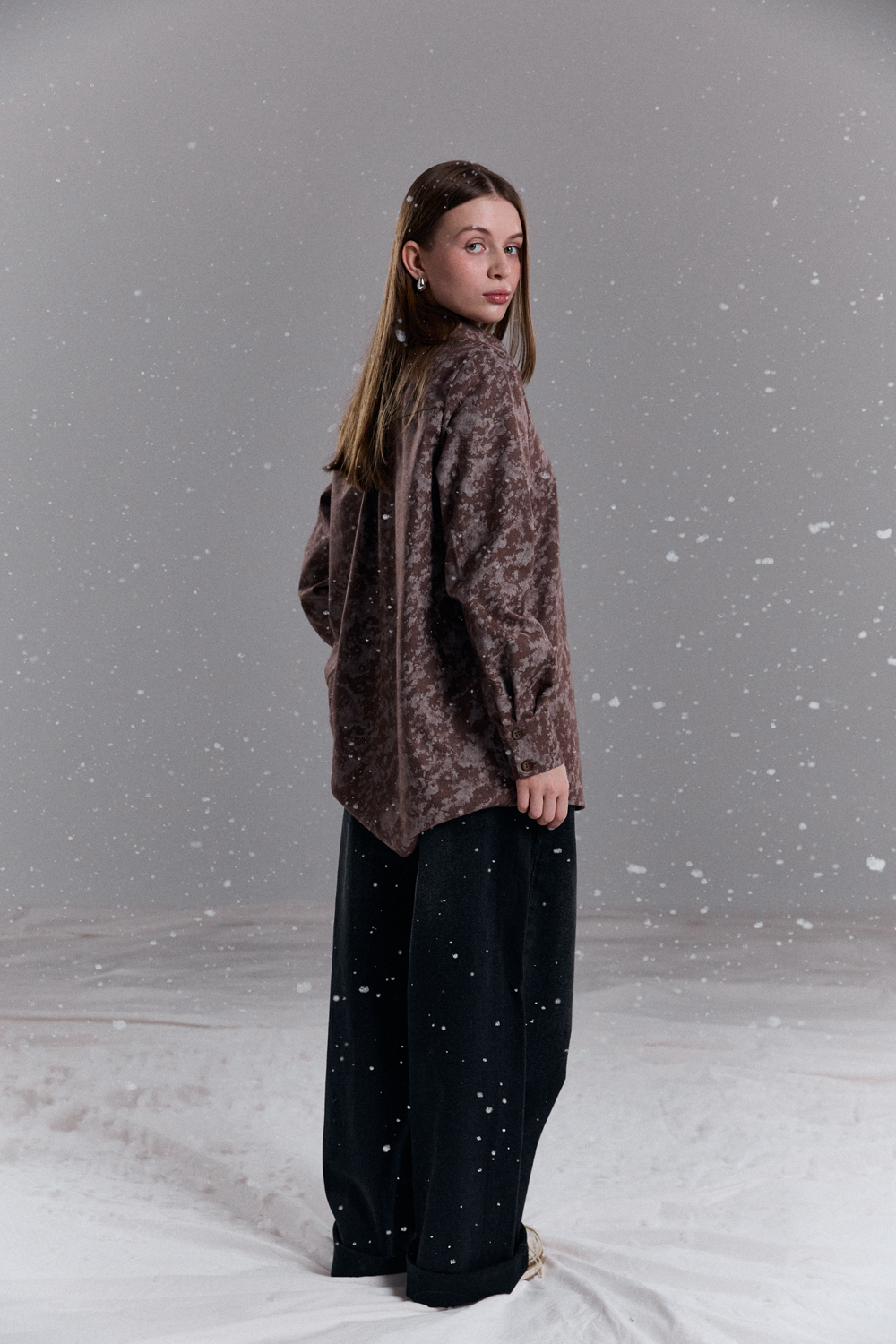 Рубашка 6744 Коричневый