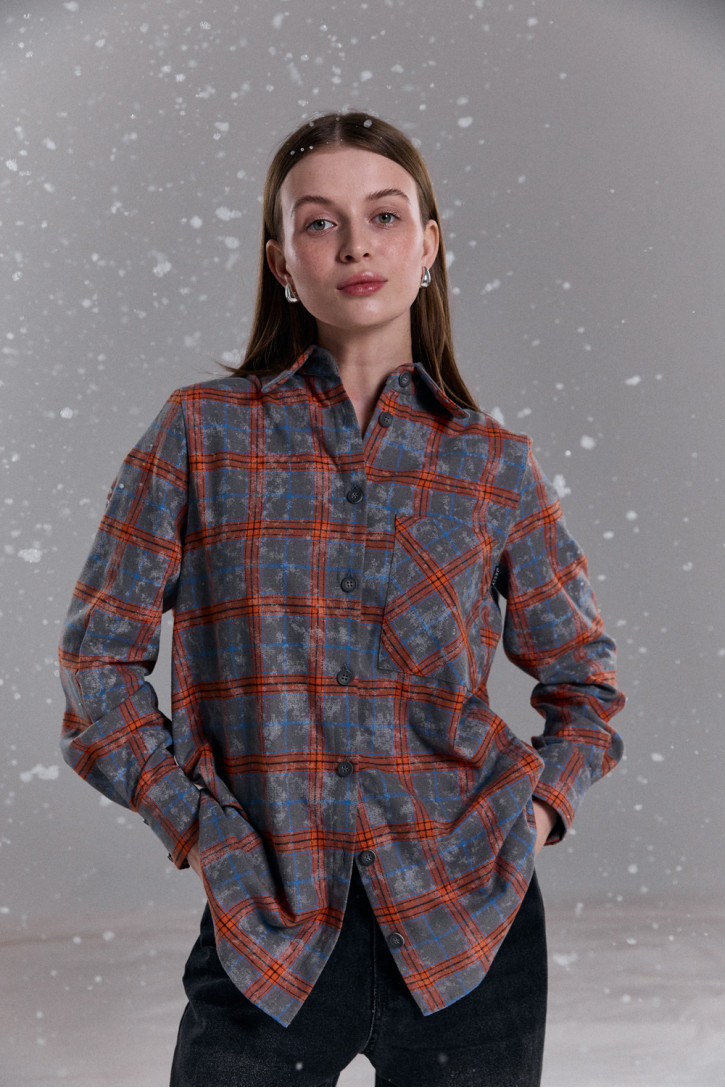 Рубашка 6744 Оранжевый