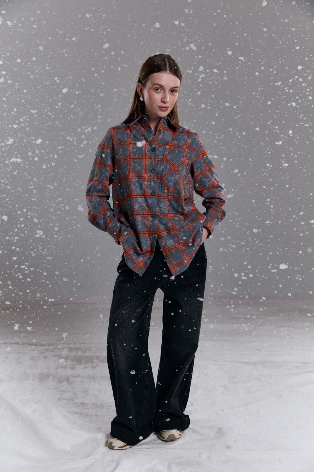 Рубашка 6744 Оранжевый