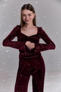 Костюм 6770 Бордовый